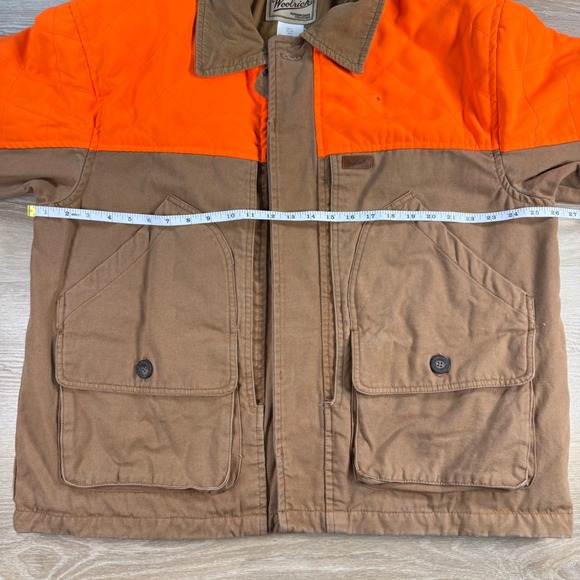 Vtg Woolrich Field Hunting Jacket Large Blaze Orange Heritage Workwear Gorpcore - Picture 4 of 14